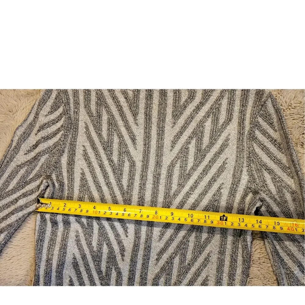 Truth by Republic Sweater, Retro, Indie, Geometrical, Gray, New, Womens Sz S/P